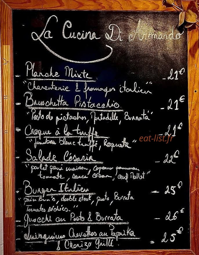 Café Marinette — carte page 1