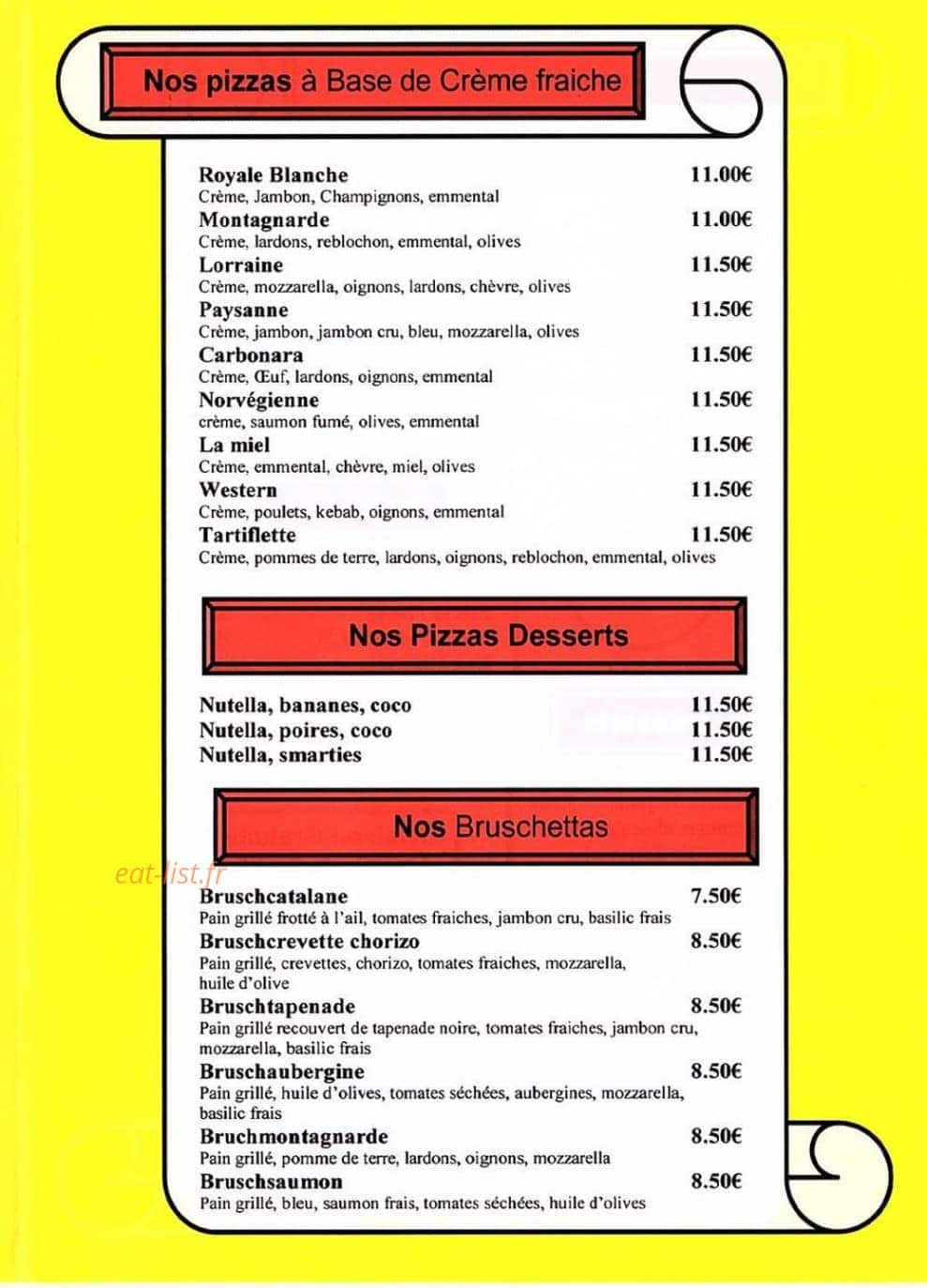 Chez Tutu — carte page 3