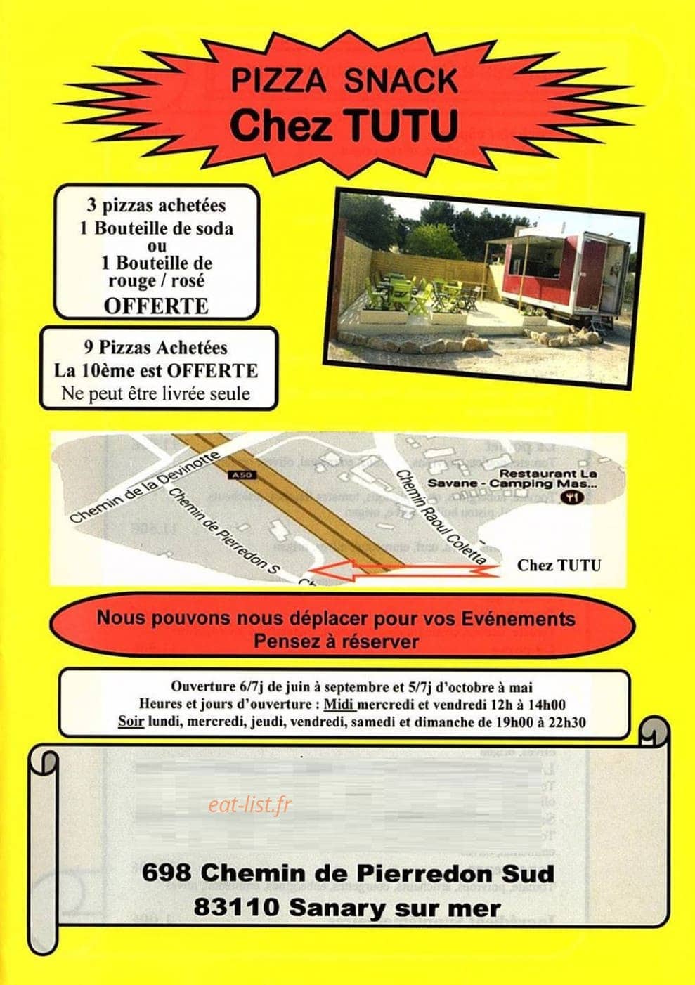 Chez Tutu — carte page 5