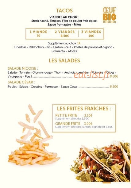 Jerry's Burger — carte page 3