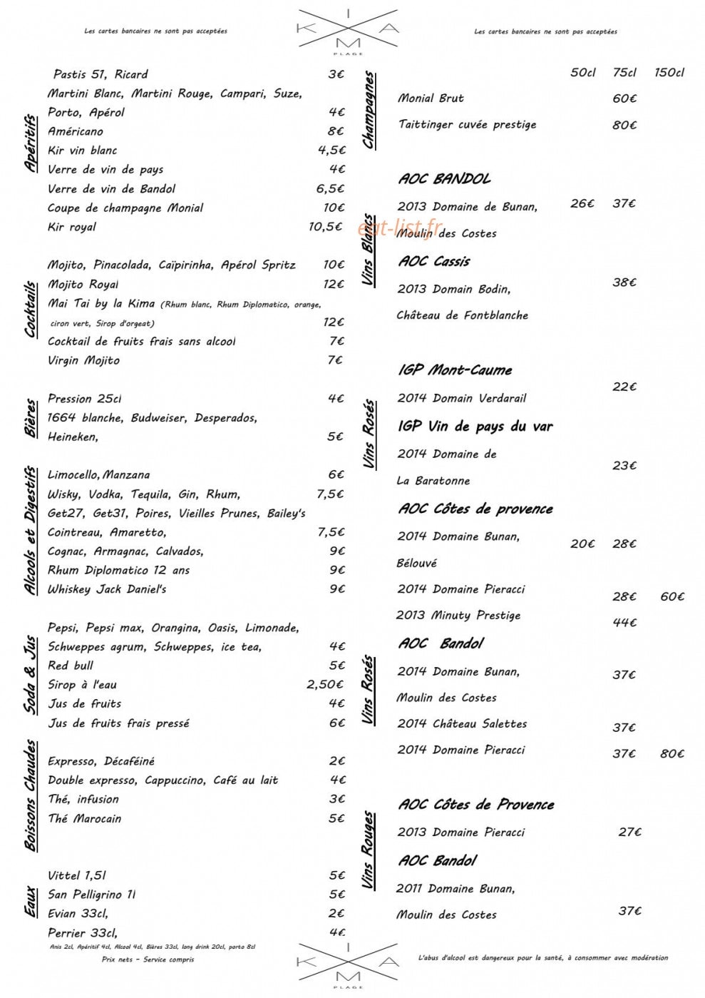 Kima Plage — carte page 3
