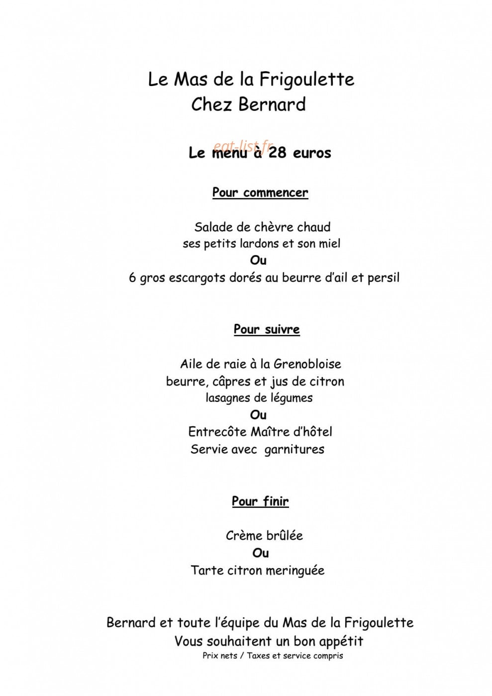 La Frigoulette — carte page 5