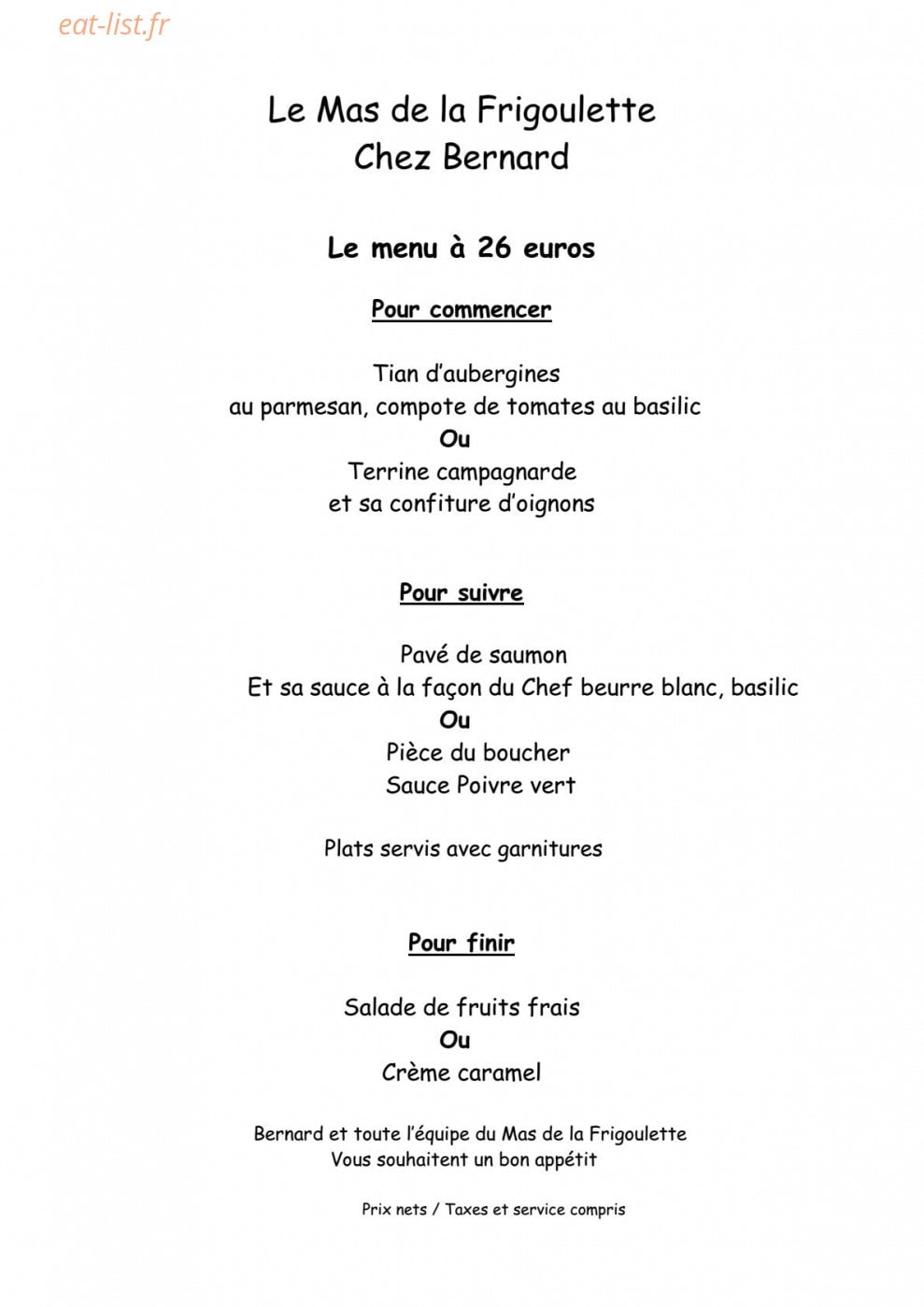 La Frigoulette — carte page 4