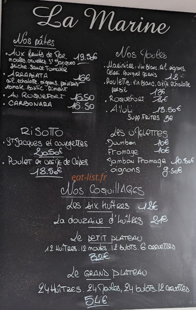 La marine — carte page 1