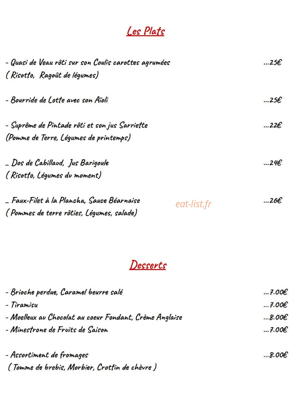 Le Baroudeur — carte page 2