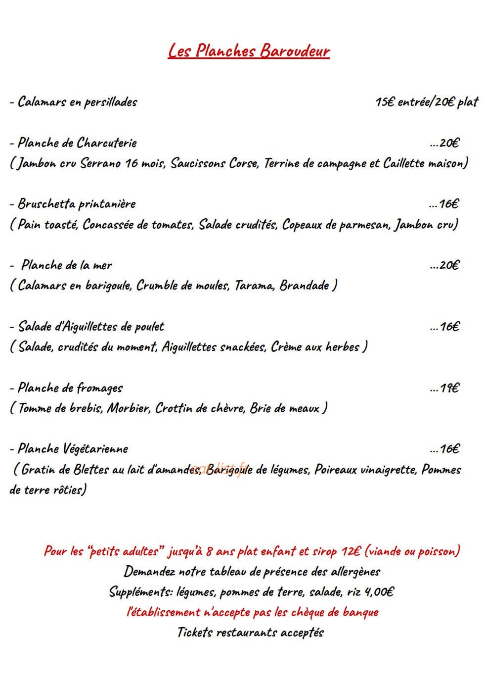 Le Baroudeur — carte page 1