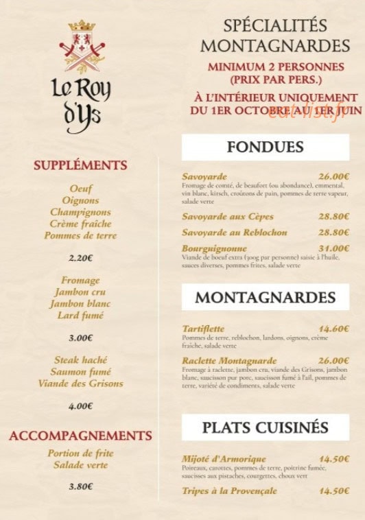 Le Roy d'Ys — carte page 9
