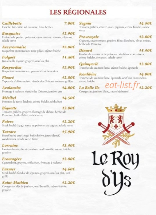Le Roy d'Ys — carte page 11