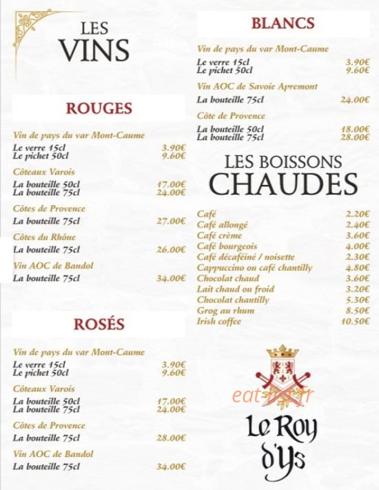 Le Roy d'Ys — carte page 8