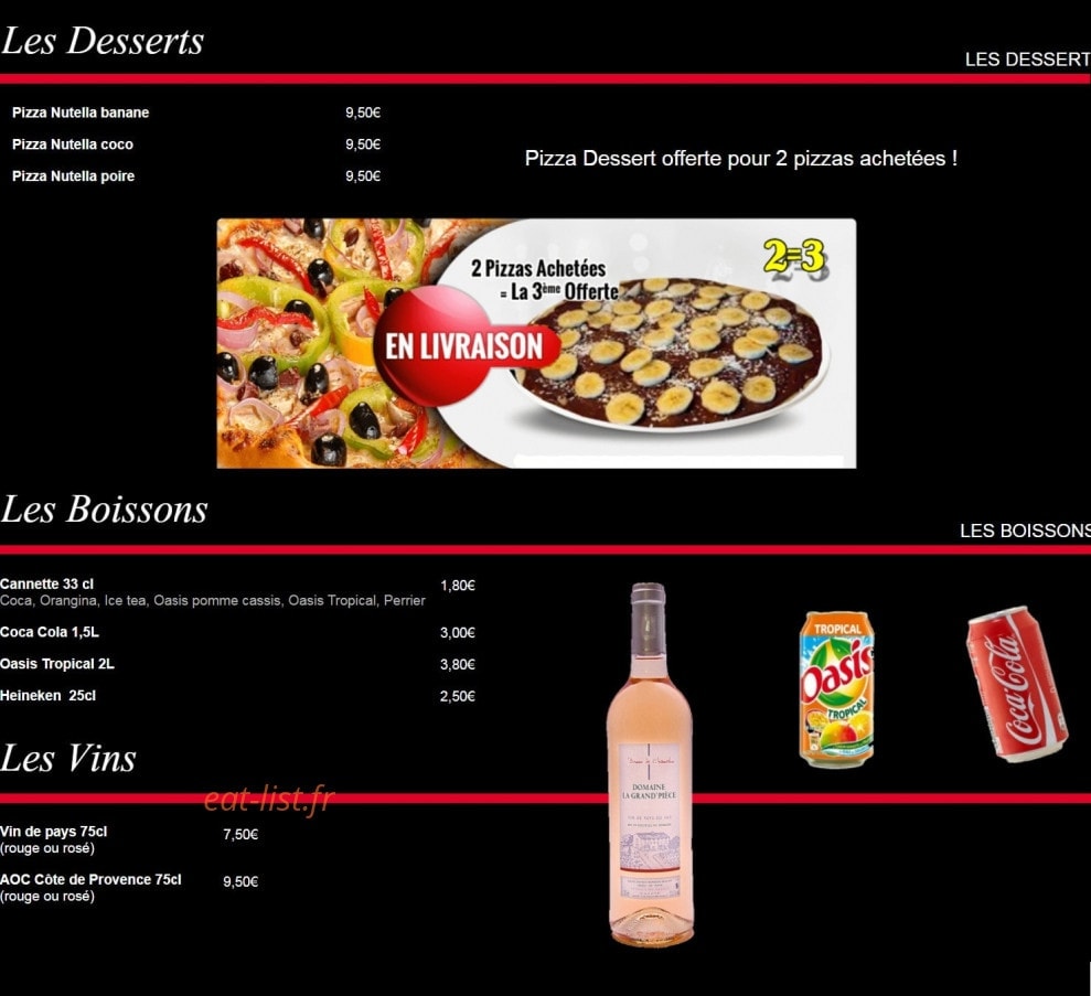 Nonna Pizza — carte page 2