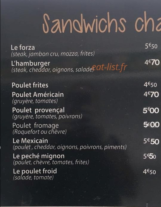 Péché Mignon — carte page 3