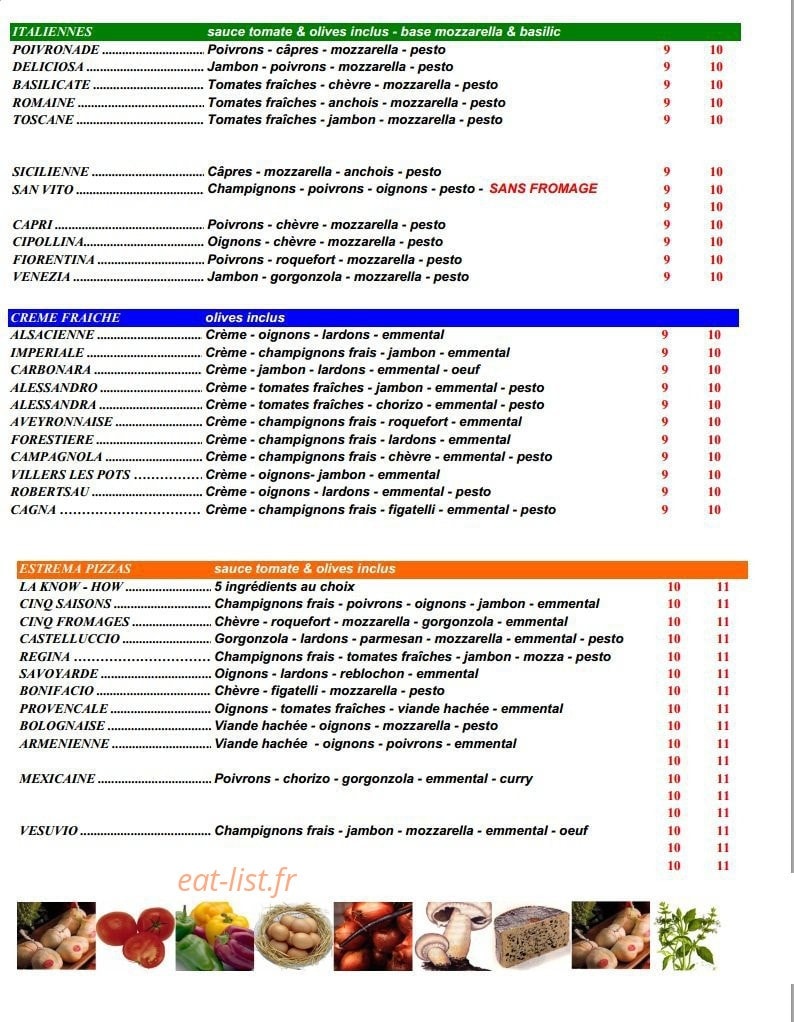 Pizzas du Port — carte page 2