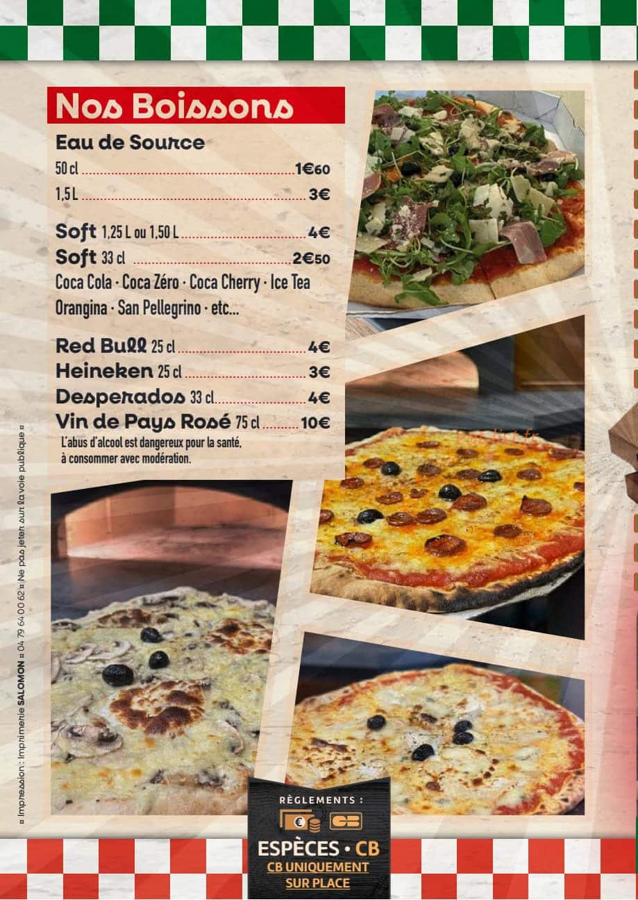 Sanary pizza — carte page 3