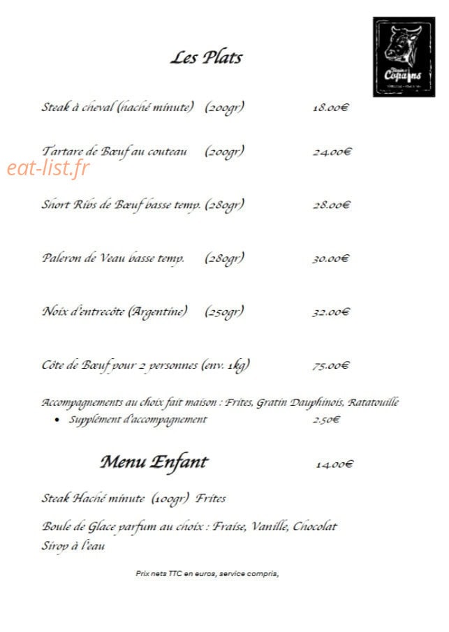 Tanin & Copains — carte page 4
