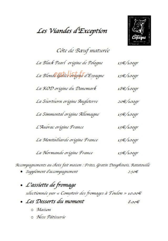 Tanin & Copains — carte page 2