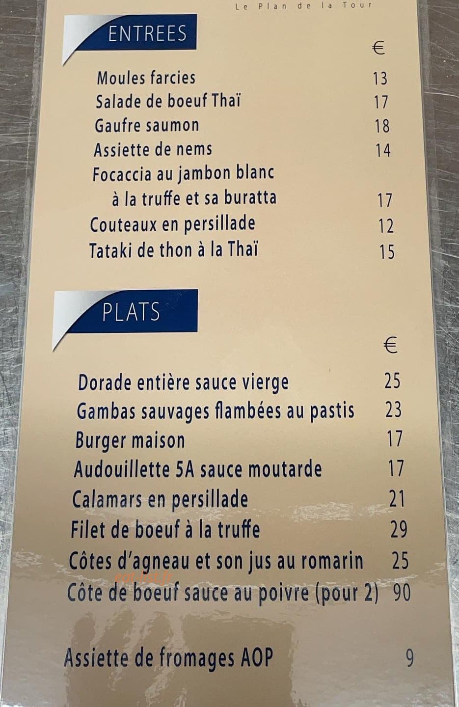 Le Café — carte page 1