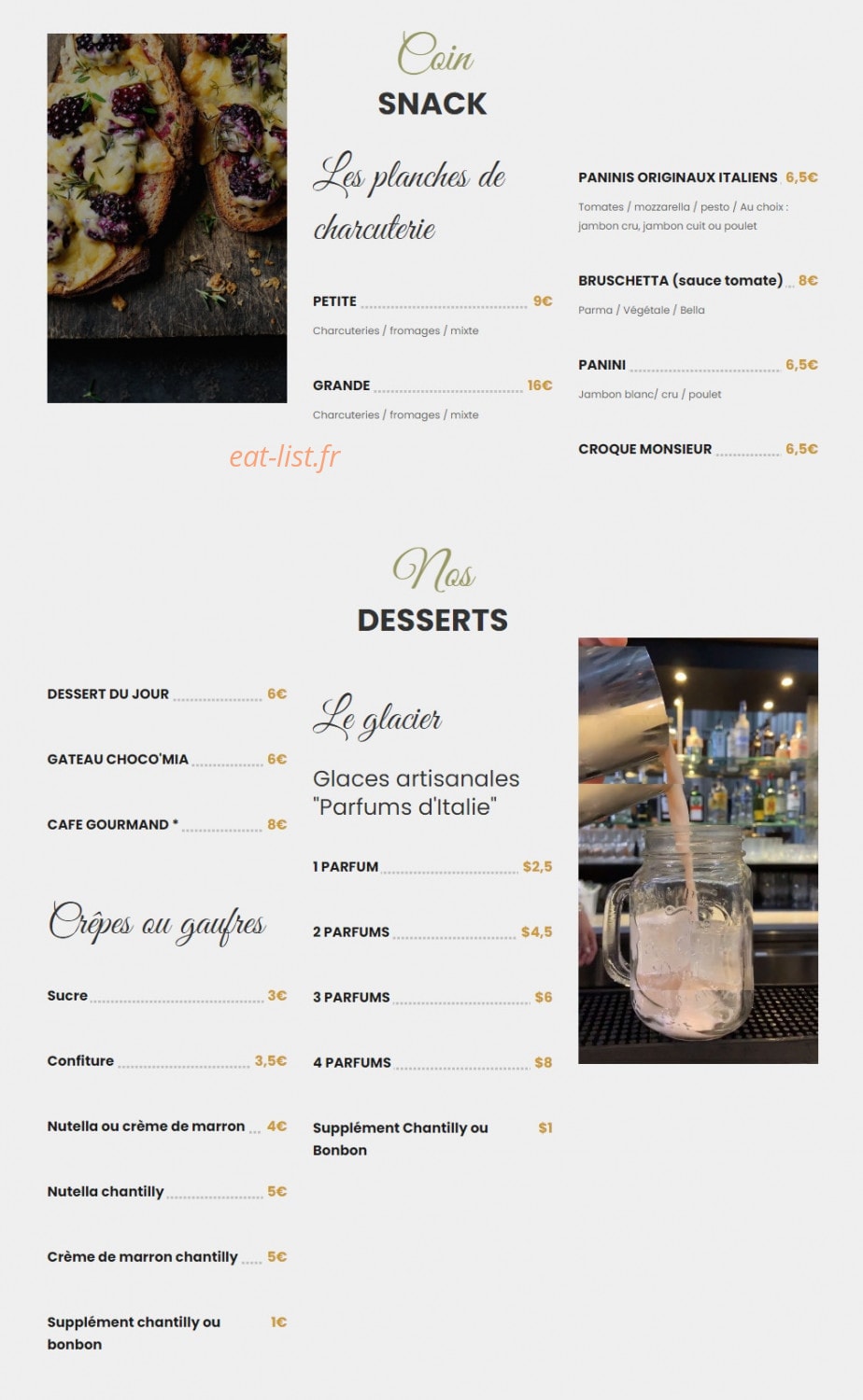 Café Léon — carte page 3
