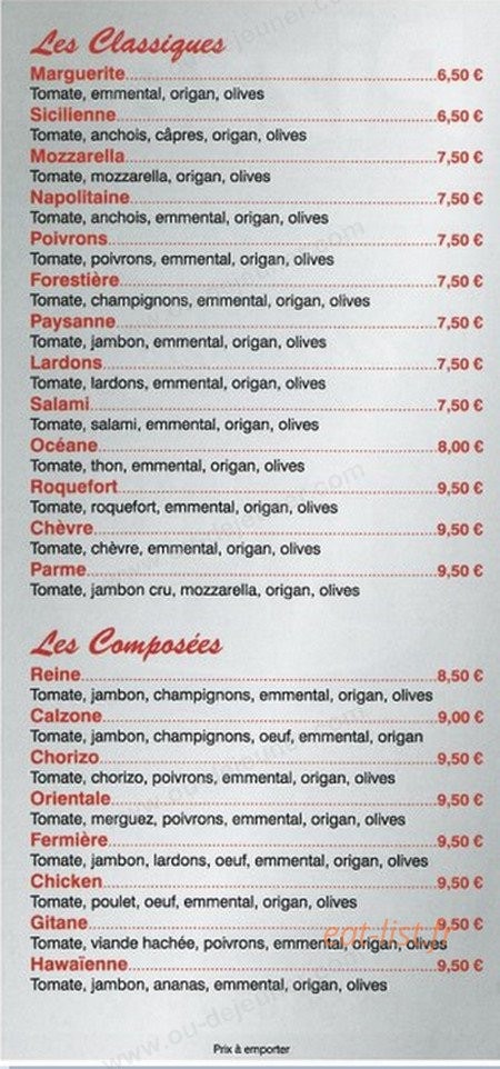 Chez Step D74's — carte page 2