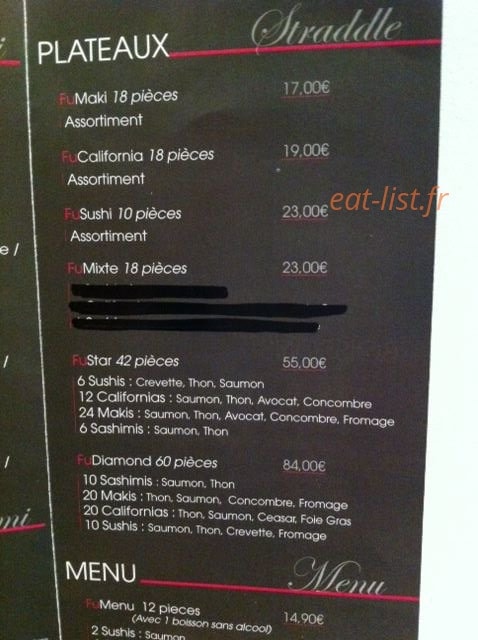 Fu  Suchi — carte page 2