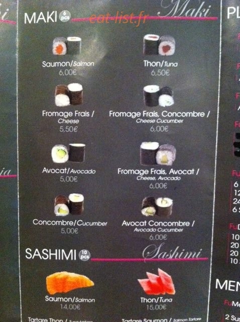 Fu  Suchi — carte page 3