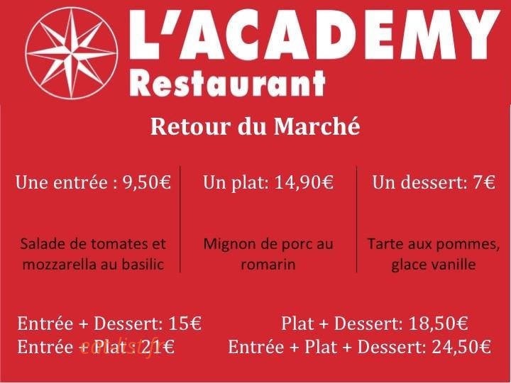 L'Academy — carte page 1