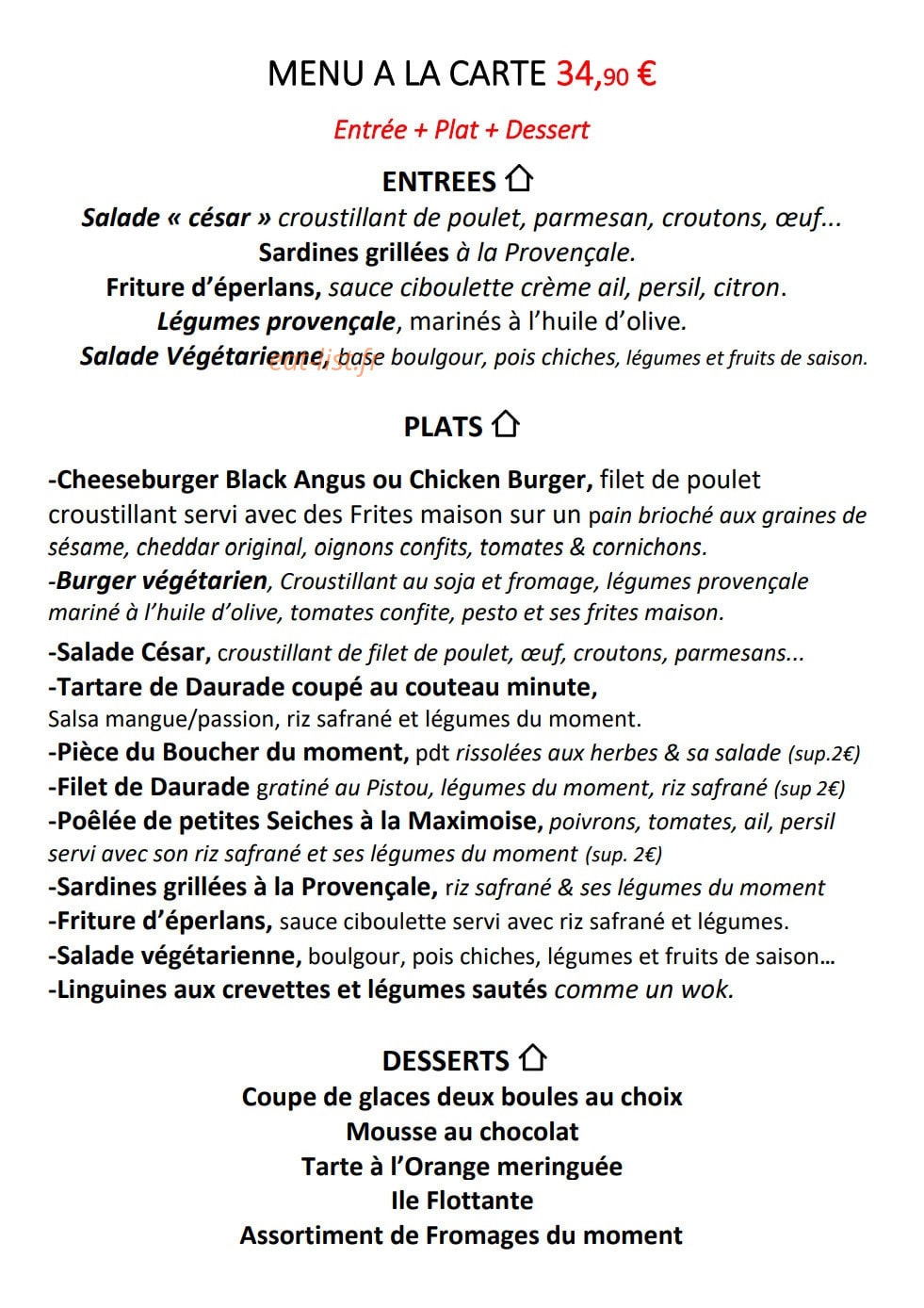 La Cantine — carte page 5