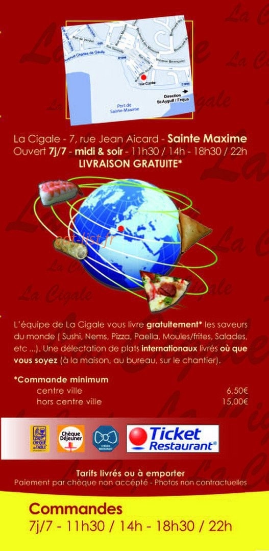 La Cigale — carte page 3