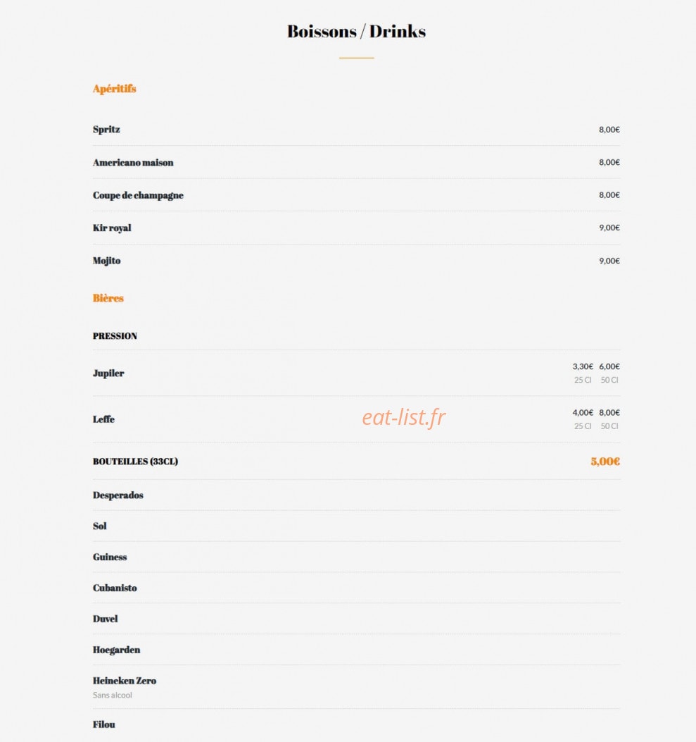 La Crevette — carte page 4