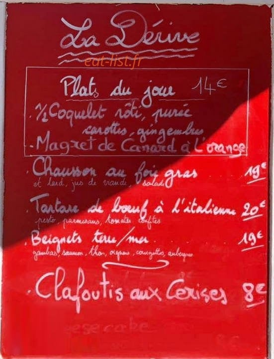 La Dérive — carte page 1