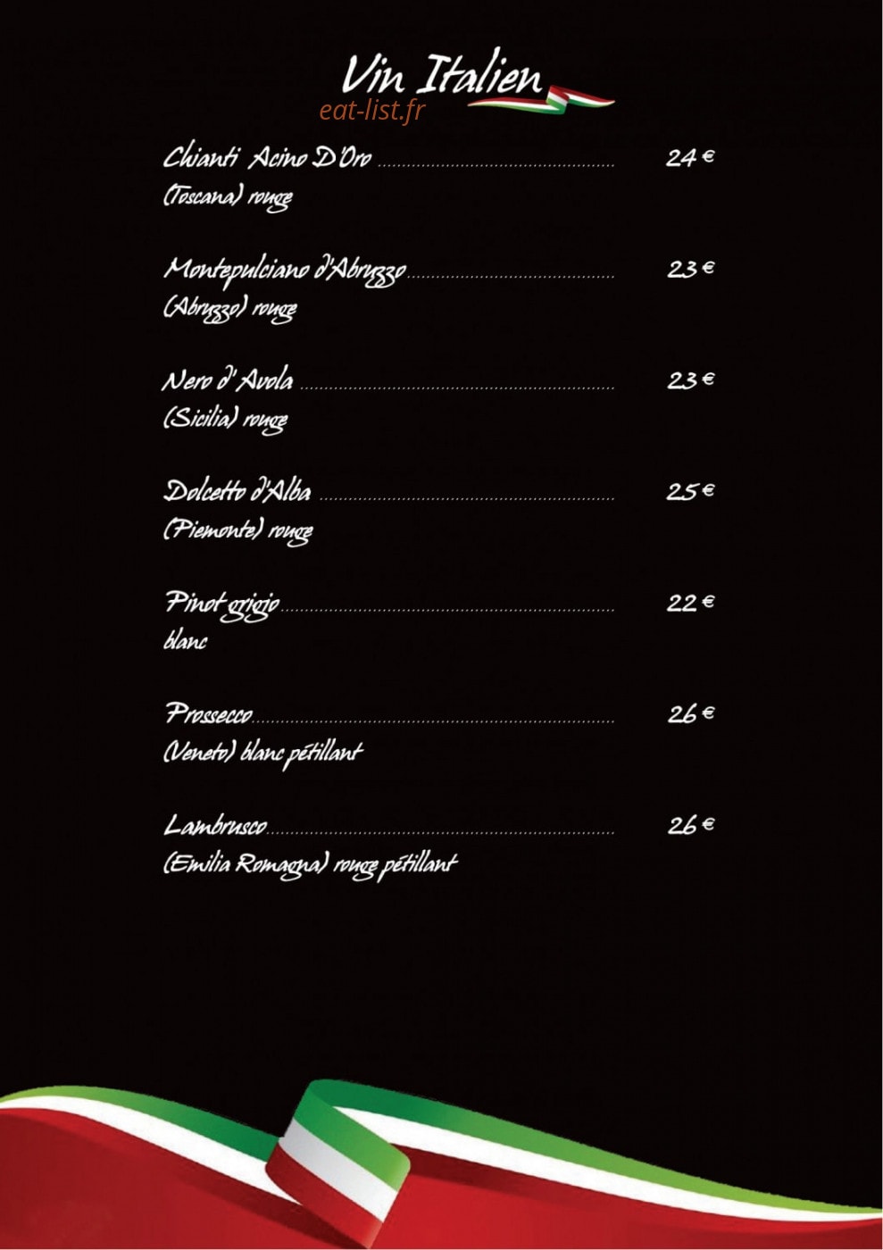 La Dolce Vita — carte page 8