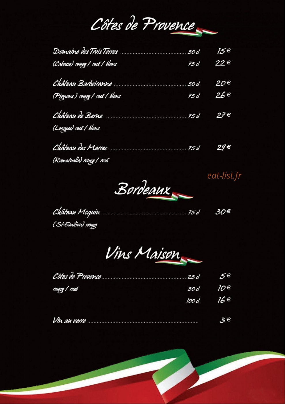 La Dolce Vita — carte page 9