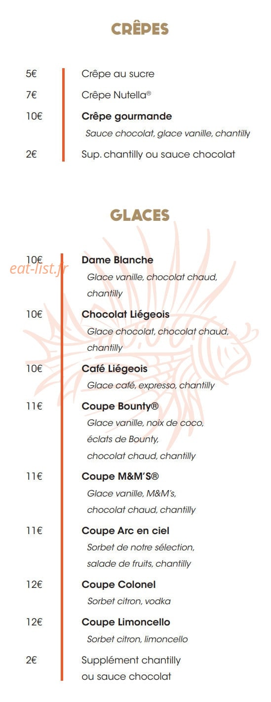 La Rascasse — carte page 11