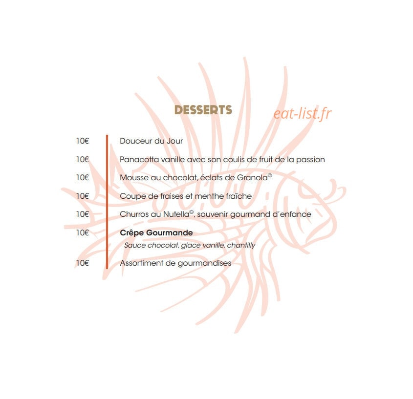 La Rascasse — carte page 6