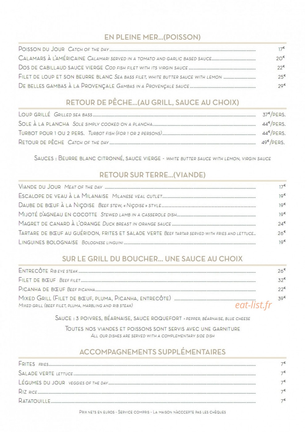 La Réserve — carte page 2