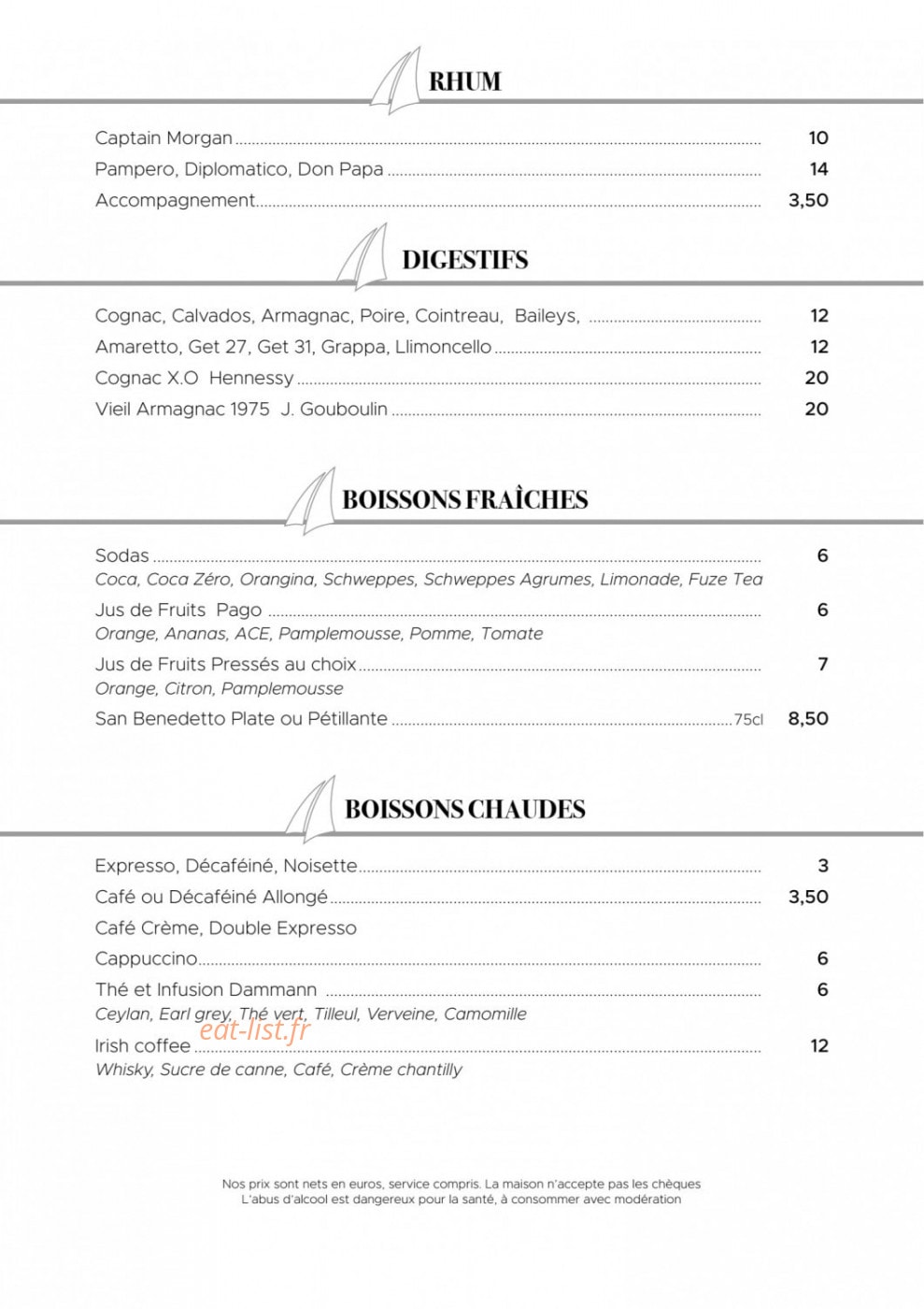 La Voile — carte page 10