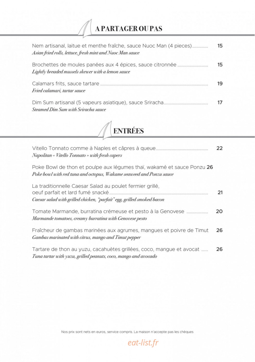 La Voile — carte page 2