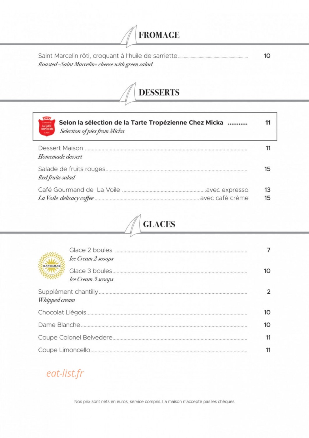 La Voile — carte page 5
