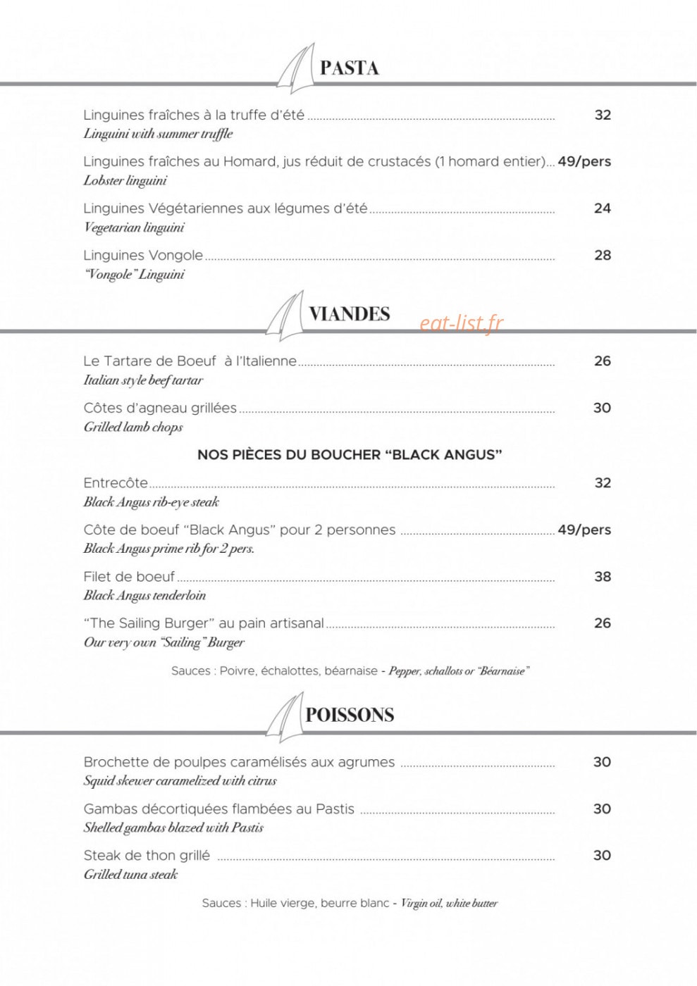 La Voile — carte page 3