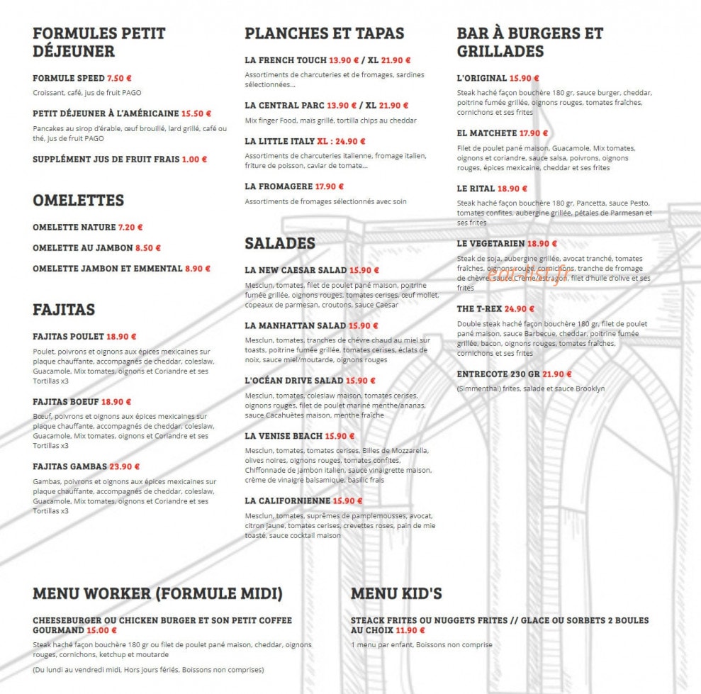 Le Brooklyn 83 — carte page 1