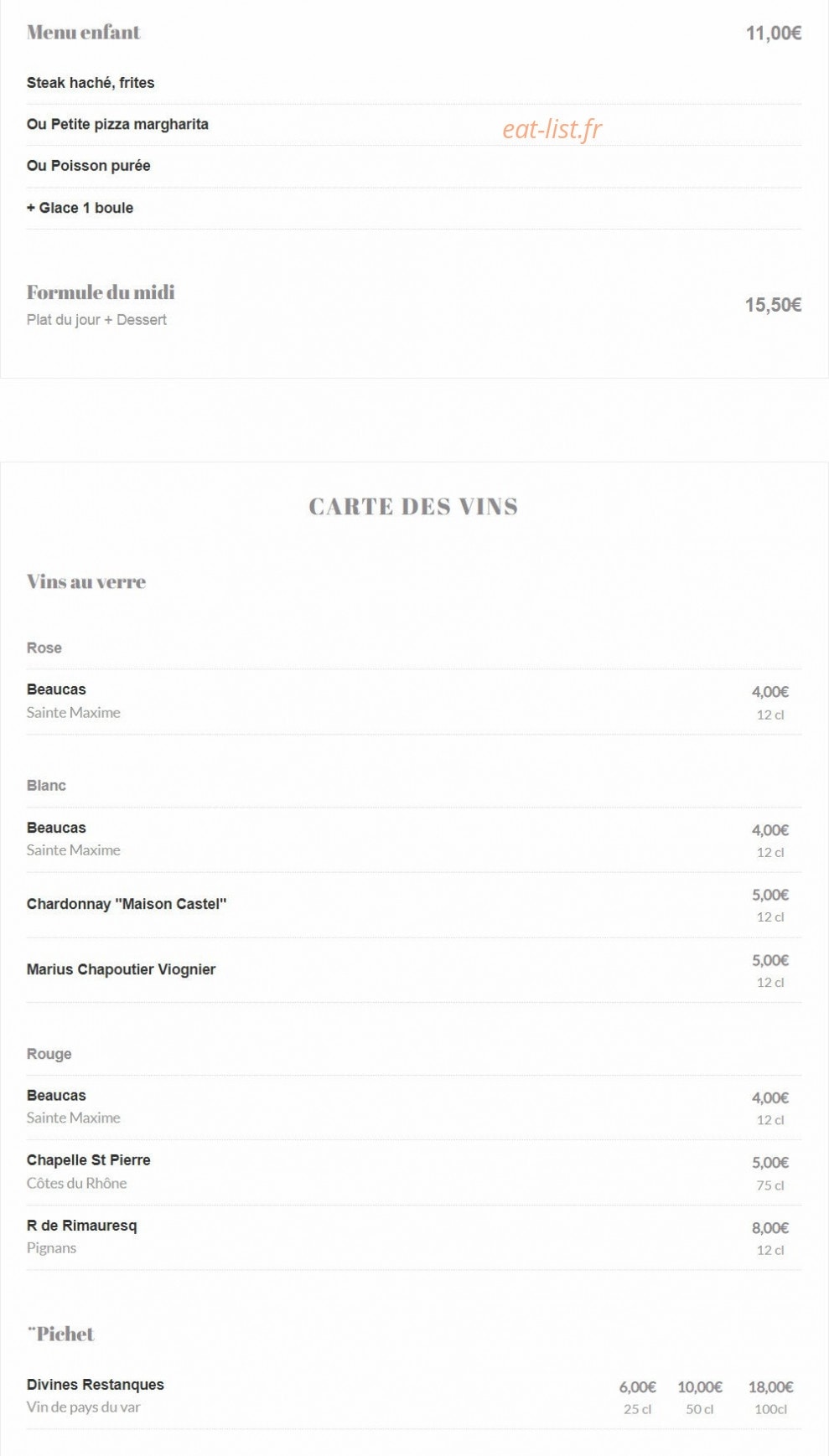 Le Carillon — carte page 4