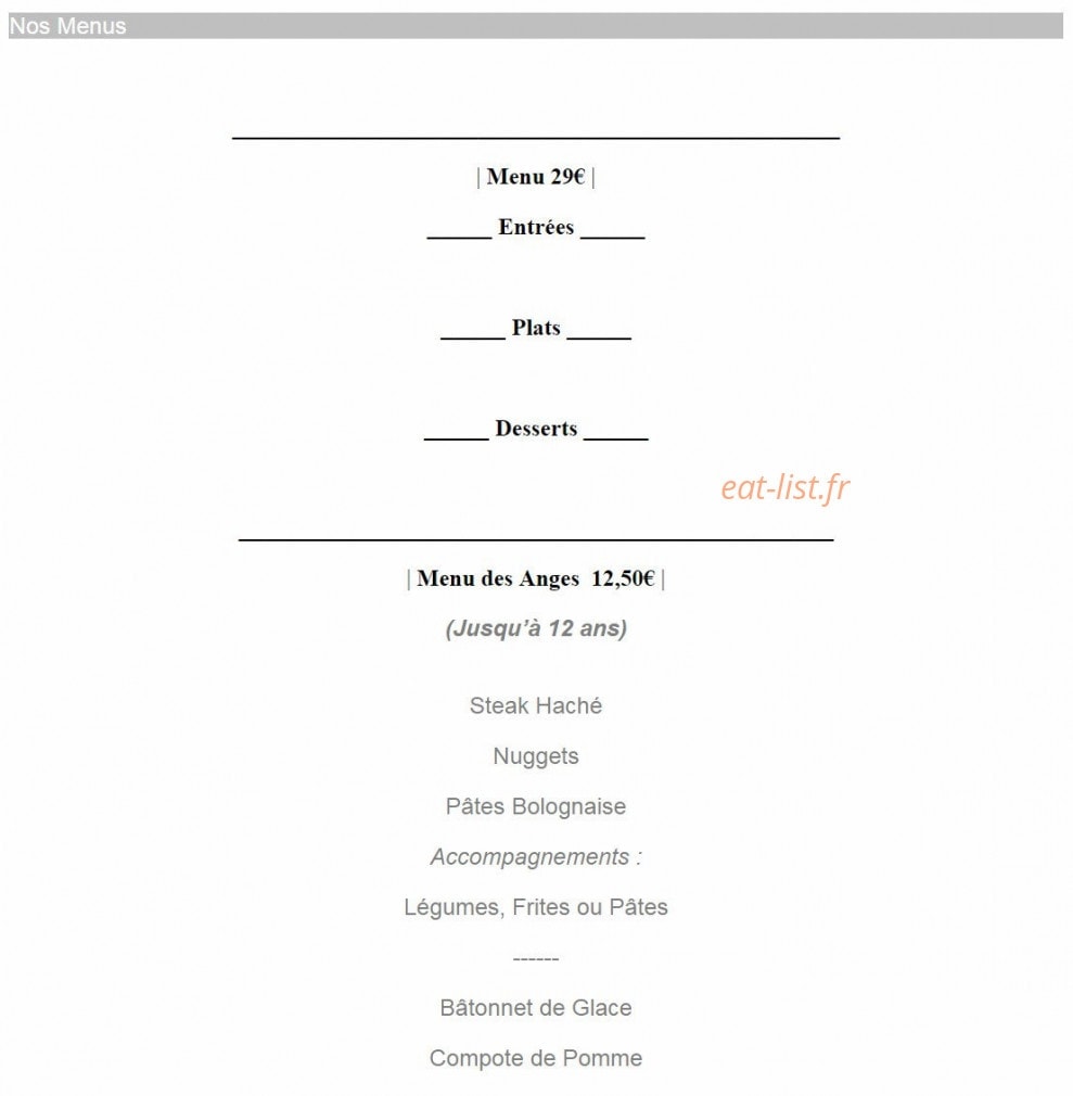 Le First — carte page 1