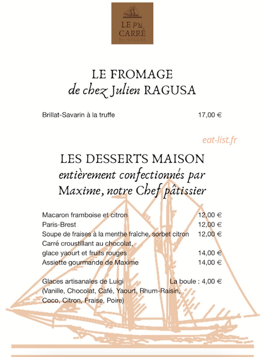 Le P'ti Carre — carte page 2
