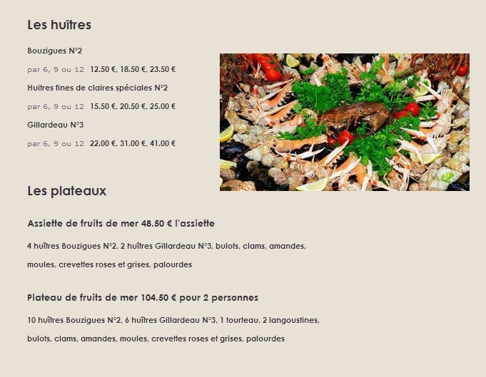 Le Saint Barth — carte page 5