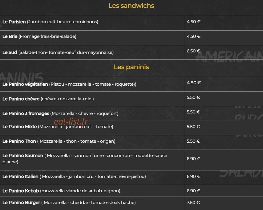 Little Café — carte page 2
