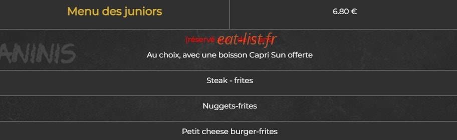 Little Café — carte page 8