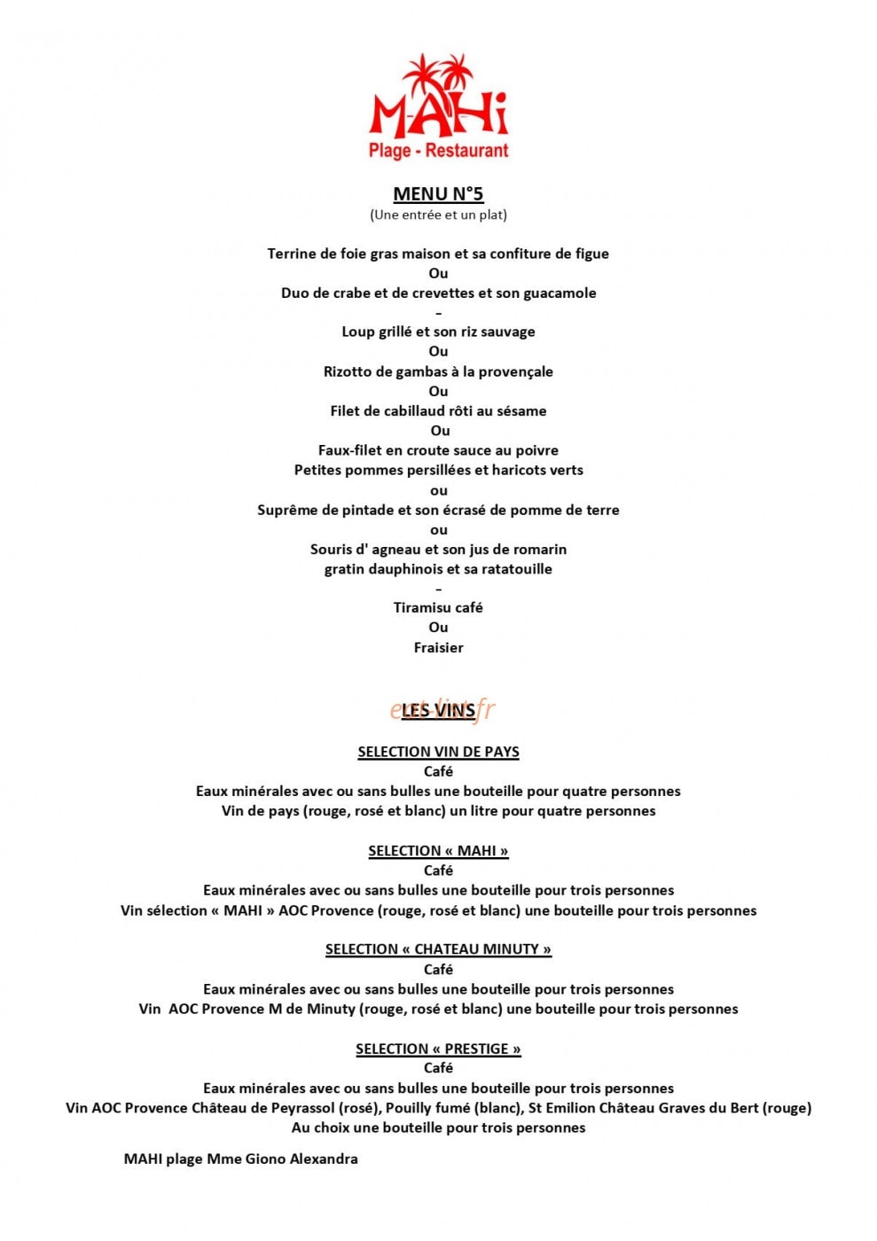 Mahi-Plage — carte page 10