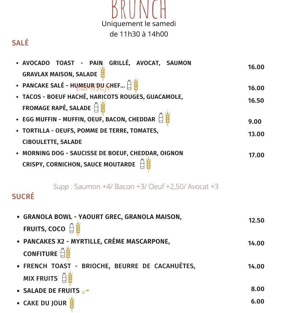 Roots cuisine de rue — carte page 1