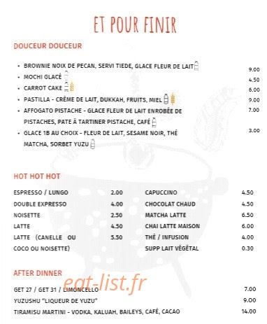 Roots cuisine de rue — carte page 5