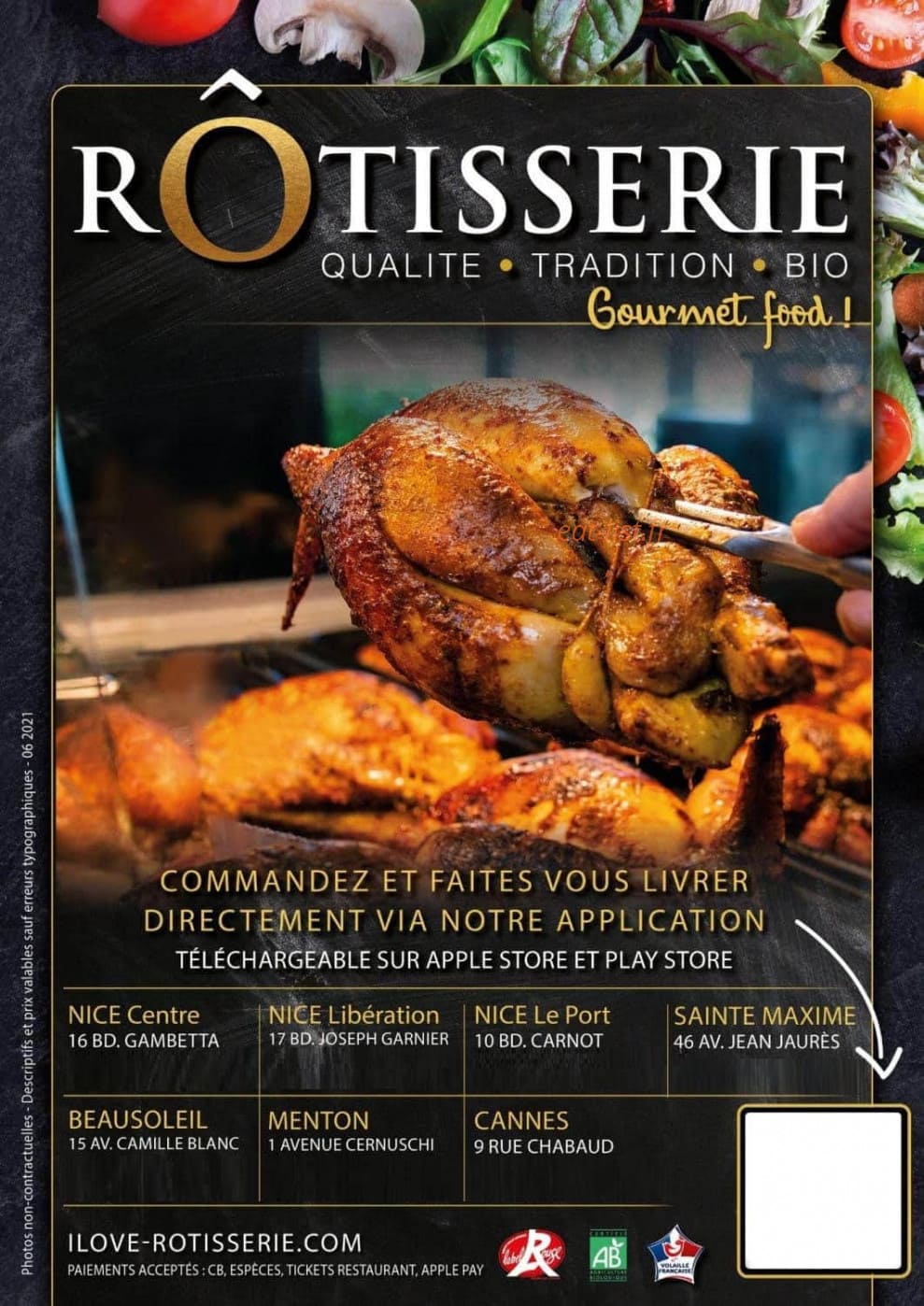 Rôtisserie — carte page 1