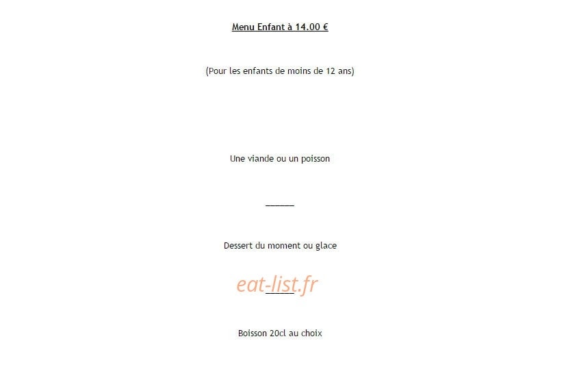 Auberge Sainte Marguerite — carte page 3